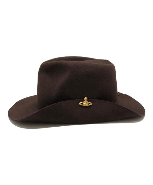 Vivienne Westwood（ヴィヴィアンウエストウッド）Vivienne Westwood (ヴィヴィアンウエストウッド) ORB Hat ブラウン サイズ:Fの古着・服飾アイテム