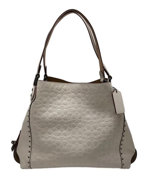 COACH（コーチ）COACH (コーチ) イーディ トートバッグ ホワイトの古着・服飾アイテム