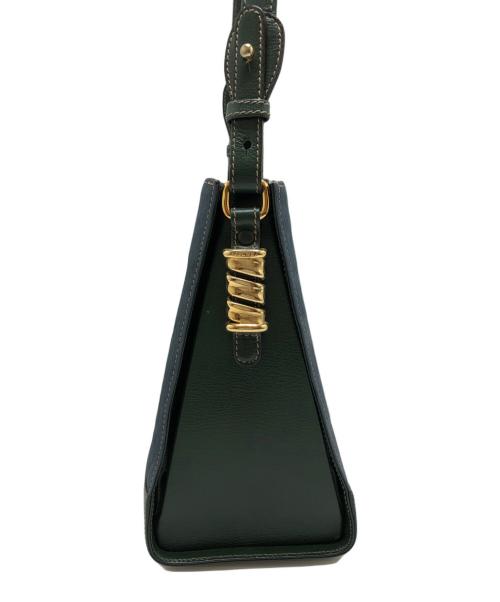 LOEWE（ロエベ）LOEWE (ロエベ) ベラスケスツイストショルダーバッグ ブルー×グリーンの古着・服飾アイテム