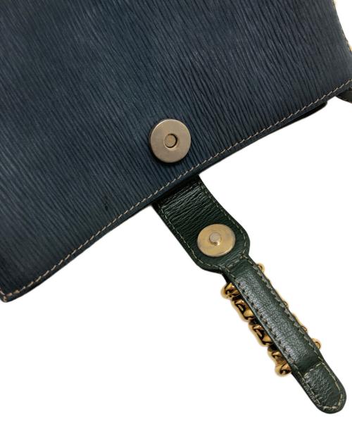 LOEWE（ロエベ）LOEWE (ロエベ) ベラスケスツイストショルダーバッグ ブルー×グリーンの古着・服飾アイテム