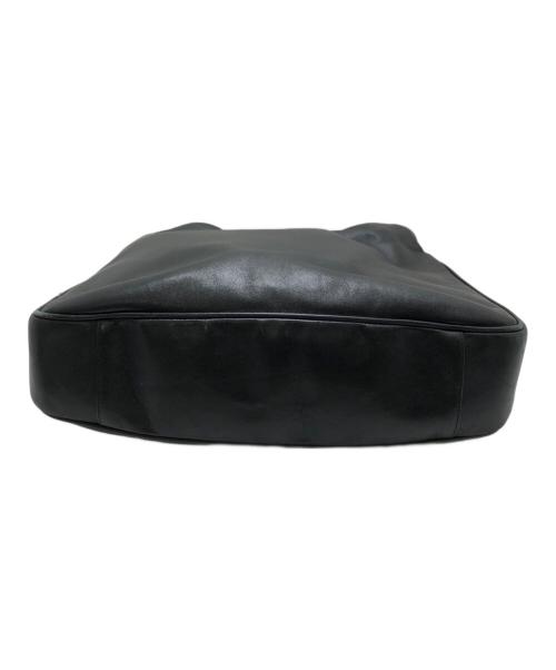 GUCCI（グッチ）GUCCI (グッチ) バンブーハンドルレザーショルダーバッグ ブラックの古着・服飾アイテム