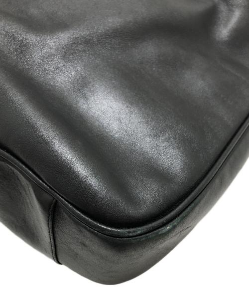 GUCCI（グッチ）GUCCI (グッチ) バンブーハンドルレザーショルダーバッグ ブラックの古着・服飾アイテム