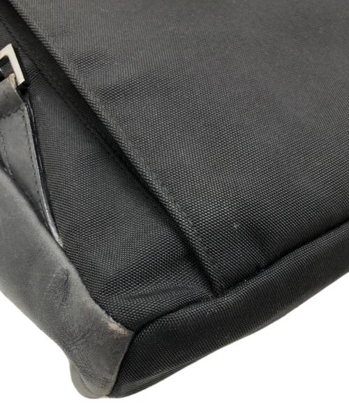 GUCCI（グッチ）GUCCI (グッチ) レザー切替リュック ブラックの古着・服飾アイテム