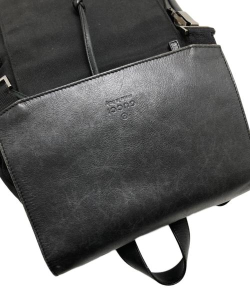 GUCCI（グッチ）GUCCI (グッチ) レザー切替リュック ブラックの古着・服飾アイテム