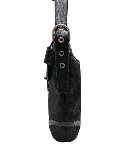 COACH（コーチ）COACH (コーチ) シグネチャー ショルダーバッグ ブラックの古着・服飾アイテム