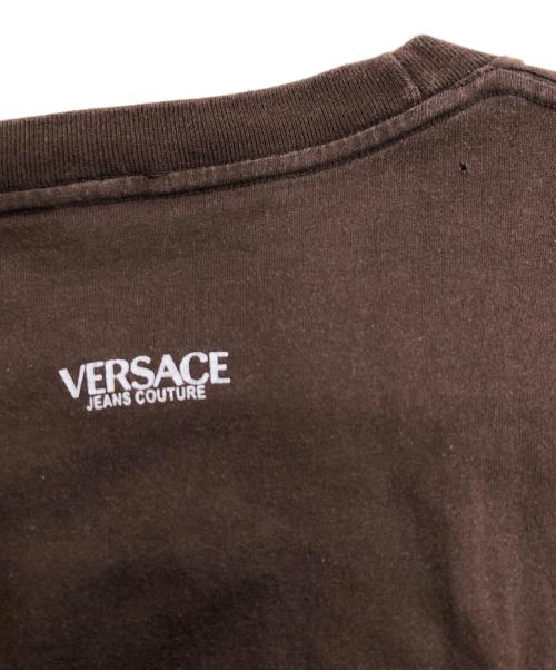 VERSACE JEANS COUTURE（ヴェルサーチ ジーンズクチュール）VERSACE JEANS COUTURE (ヴェルサーチ ジーンズクチュール) 90’s Tシャツ ブラウン サイズ:タグ劣化の為不明の古着・服飾アイテム