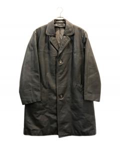 中古・古着通販】GUESS (ゲス) ライナー付レザーカーコート ブラック