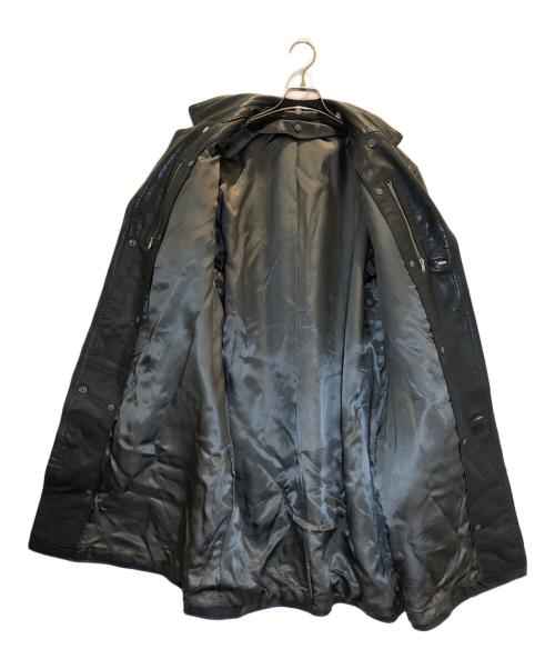 VEB LEDER UND SPORTBEKLEIDUNG（VEB LEDER UND SPORTBEKLEIDUNG）VEB LEDER UND SPORTBEKLEIDUNG (VEB LEDER UND SPORTBEKLEIDUNG) モーターサイクルレザーコート ブラック サイズ:52(XL~XXL)の古着・服飾アイテム