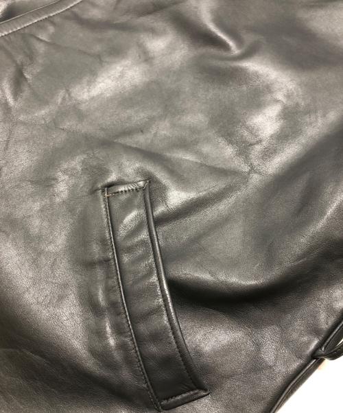 VEB LEDER UND SPORTBEKLEIDUNG（VEB LEDER UND SPORTBEKLEIDUNG）VEB LEDER UND SPORTBEKLEIDUNG (VEB LEDER UND SPORTBEKLEIDUNG) モーターサイクルレザーコート ブラック サイズ:52(XL~XXL)の古着・服飾アイテム