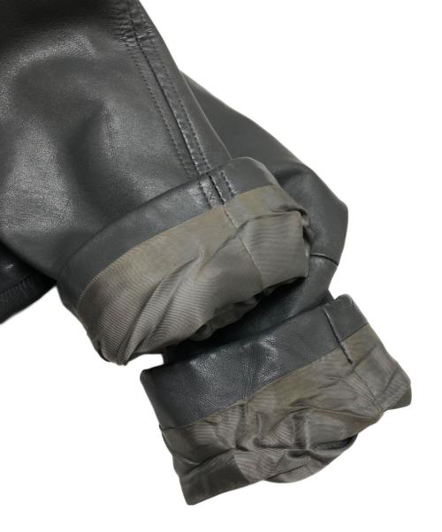 VEB LEDER UND SPORTBEKLEIDUNG（VEB LEDER UND SPORTBEKLEIDUNG）VEB LEDER UND SPORTBEKLEIDUNG (VEB LEDER UND SPORTBEKLEIDUNG) モーターサイクルレザーコート ブラック サイズ:52(XL~XXL)の古着・服飾アイテム