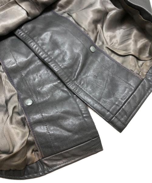 VEB LEDER UND SPORTBEKLEIDUNG（VEB LEDER UND SPORTBEKLEIDUNG）VEB LEDER UND SPORTBEKLEIDUNG (VEB LEDER UND SPORTBEKLEIDUNG) モーターサイクルレザーコート ブラック サイズ:52(XL~XXL)の古着・服飾アイテム