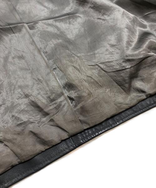 VEB LEDER UND SPORTBEKLEIDUNG（VEB LEDER UND SPORTBEKLEIDUNG）VEB LEDER UND SPORTBEKLEIDUNG (VEB LEDER UND SPORTBEKLEIDUNG) モーターサイクルレザーコート ブラック サイズ:52(XL~XXL)の古着・服飾アイテム