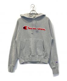 Champion REVERSE WEAVE（チャンピオン リバース ウィーブ）の古着「プルオーバーパーカー」｜グレー