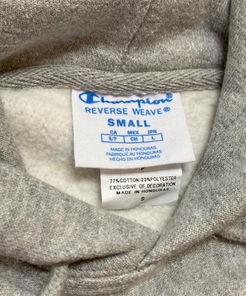 Champion REVERSE WEAVE（チャンピオン リバース ウィーブ）Champion REVERSE WEAVE (チャンピオン リバース ウィーブ) プルオーバーパーカー グレー サイズ:Lの古着・服飾アイテム