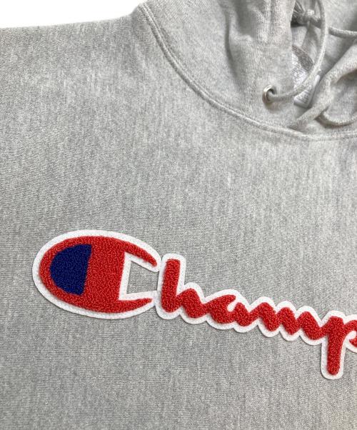 Champion REVERSE WEAVE（チャンピオン リバース ウィーブ）Champion REVERSE WEAVE (チャンピオン リバース ウィーブ) プルオーバーパーカー グレー サイズ:Lの古着・服飾アイテム