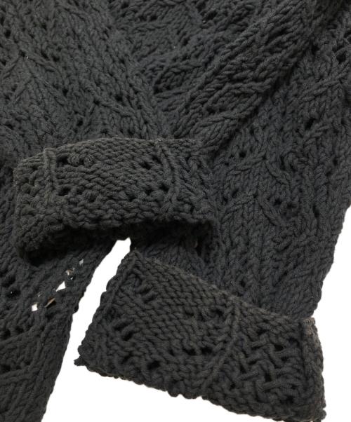 DAIRIKU（ダイリク）DAIRIKU (ダイリク) Flower Pattern Hand Knitting Cardigan ブラック サイズ:Freeの古着・服飾アイテム