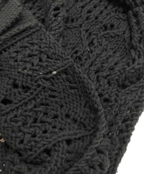 DAIRIKU（ダイリク）DAIRIKU (ダイリク) Flower Pattern Hand Knitting Cardigan ブラック サイズ:Freeの古着・服飾アイテム