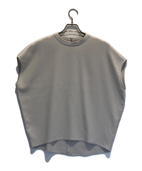 SOEJU（ソージュ）SOEJU (ソージュ) スタンドカラーコクーンブラウス グレー サイズ:Lの古着・服飾アイテム