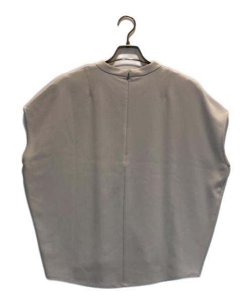 SOEJU（ソージュ）SOEJU (ソージュ) スタンドカラーコクーンブラウス グレー サイズ:Lの古着・服飾アイテム