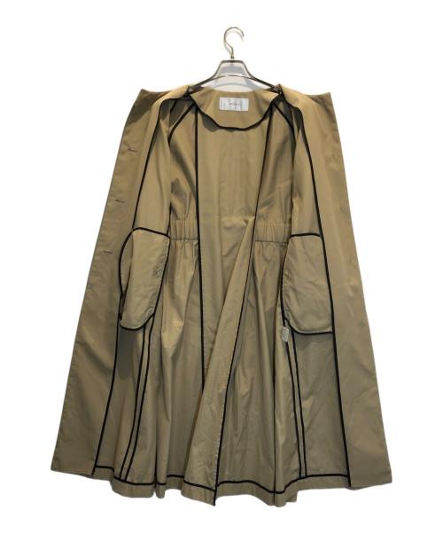 ADORE（アドーア）ADORE (アドーア) コンパクトコットンノーカラーコート ベージュ サイズ:36の古着・服飾アイテム