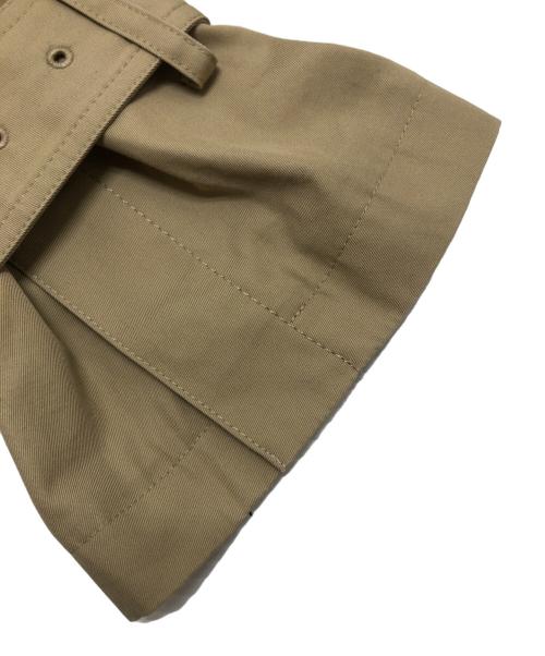 ADORE（アドーア）ADORE (アドーア) コンパクトコットンノーカラーコート ベージュ サイズ:36の古着・服飾アイテム