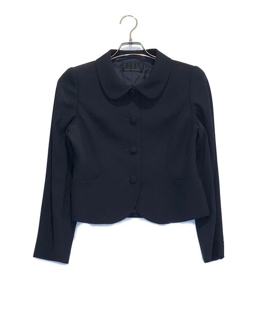 NOUV CONFINI（ヌーヴコンフィニ）NOUV CONFINI (ヌーヴコンフィニ) 丸襟ジャケット ネイビー サイズ:サイズ9(M)の古着・服飾アイテム