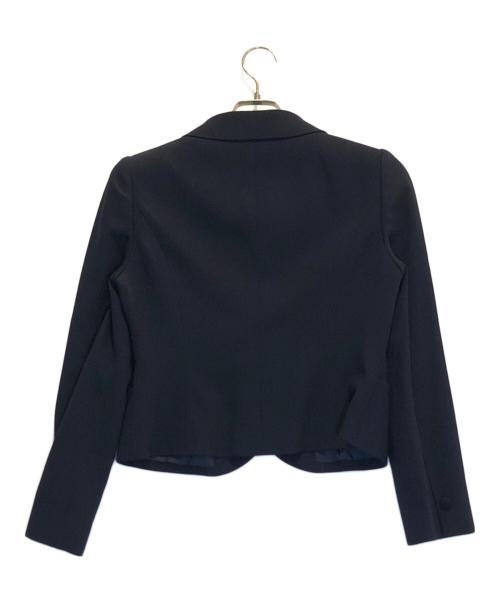NOUV CONFINI（ヌーヴコンフィニ）NOUV CONFINI (ヌーヴコンフィニ) 丸襟ジャケット ネイビー サイズ:サイズ9(M)の古着・服飾アイテム