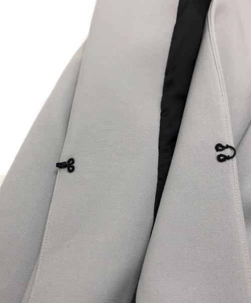 YOKO CHAN（ヨーコチャン）YOKO CHAN (ヨーコチャン) ノーカラージャケット グレー サイズ:38の古着・服飾アイテム