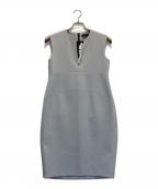 YOKO CHANヨーコチャン）の古着「パールスリットワンピース」｜グレー