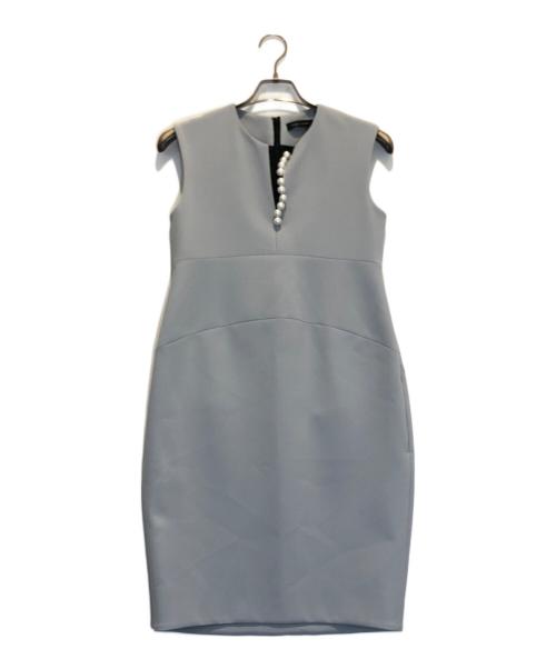 YOKO CHAN（ヨーコチャン）YOKO CHAN (ヨーコチャン) パールスリットワンピース グレー サイズ:38の古着・服飾アイテム