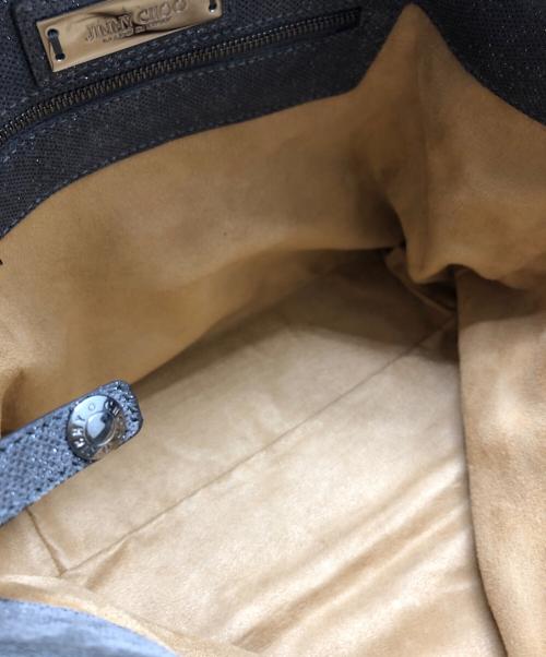 JIMMY CHOO（ジミーチュウ）JIMMY CHOO (ジミーチュウ) スタースタッズハンドバッグ ブラウンの古着・服飾アイテム