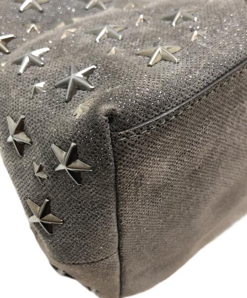 JIMMY CHOO（ジミーチュウ）JIMMY CHOO (ジミーチュウ) スタースタッズハンドバッグ ブラウンの古着・服飾アイテム
