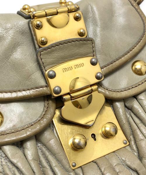 MIU MIU（ミュウミュウ）MIU MIU (ミュウミュウ) 2WAYバッグ ベージュ サイズ:表記なしの古着・服飾アイテム