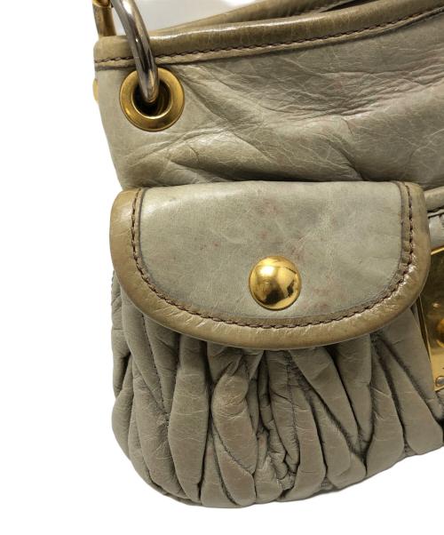 MIU MIU（ミュウミュウ）MIU MIU (ミュウミュウ) 2WAYバッグ ベージュ サイズ:表記なしの古着・服飾アイテム