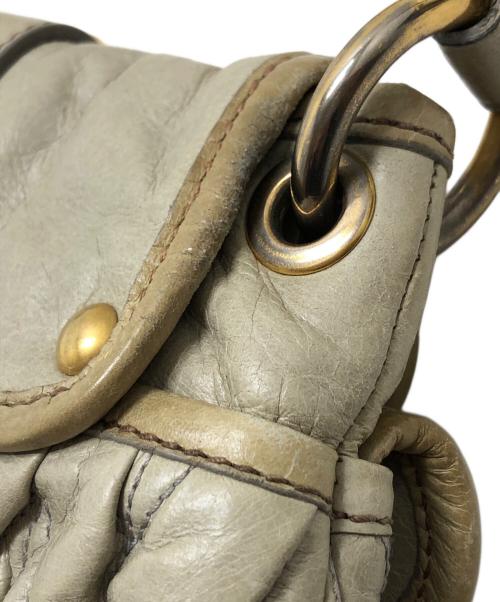 MIU MIU（ミュウミュウ）MIU MIU (ミュウミュウ) 2WAYバッグ ベージュ サイズ:表記なしの古着・服飾アイテム