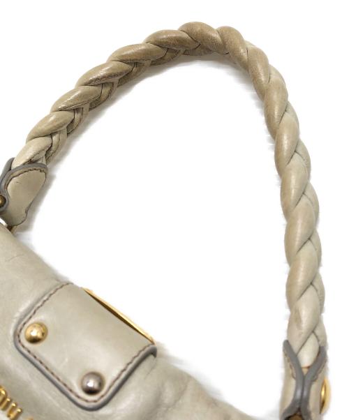 MIU MIU（ミュウミュウ）MIU MIU (ミュウミュウ) 2WAYバッグ ベージュ サイズ:表記なしの古着・服飾アイテム