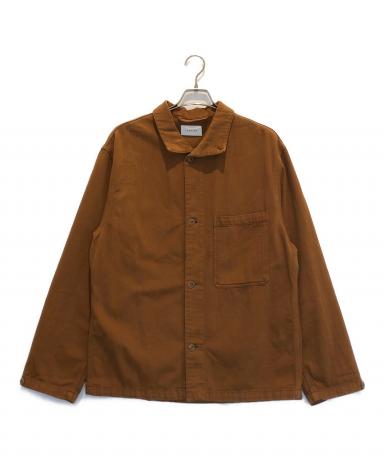 中古・古着通販】LEMAIRE (ルメール) STAND COLLAR OVERSHIRT ブラウン