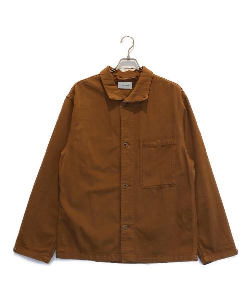 LEMAIRE（ルメール）LEMAIRE (ルメール) STAND COLLAR OVERSHIRT ブラウン サイズ:48の古着・服飾アイテム