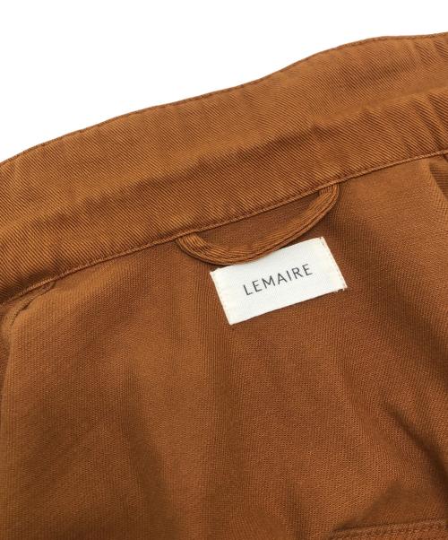 LEMAIRE（ルメール）LEMAIRE (ルメール) STAND COLLAR OVERSHIRT ブラウン サイズ:48の古着・服飾アイテム