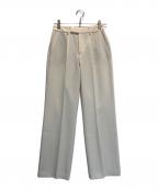 Fantastic Days×VERMEIL par ienaファンタスティックデイズ×ヴェルメイユ パー イエナ）の古着「ダブルクロスストレッチパンツ」｜ベージュ