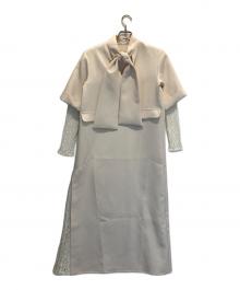 Acka.（エーシーケーエー）の古着「ボウタイワンピース」｜ベージュ