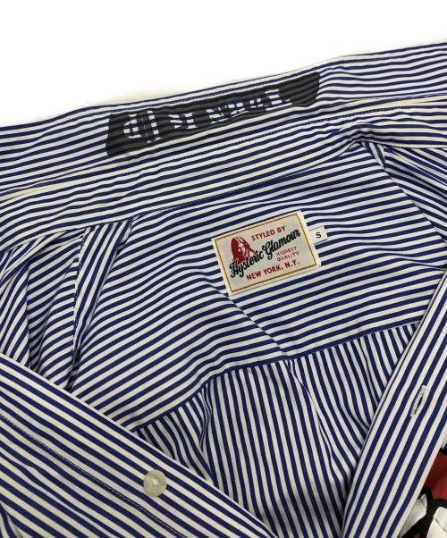 Hysteric Glamour（ヒステリックグラマー）Hysteric Glamour (ヒステリックグラマー) ストライプシャツ ブルー サイズ:Sの古着・服飾アイテム