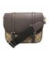 GUCCI（グッチ）の古着「Buckle Detailed Monogrammed Crossbody Bag」｜ブラウン