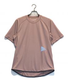 and wander（アンドワンダー）の古着「dry jersey raglan SS T」｜ピンク