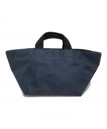 Herve Chapelier（エルベシャプリエ）の古着「舟形ミニハンドバッグ」｜ネイビー