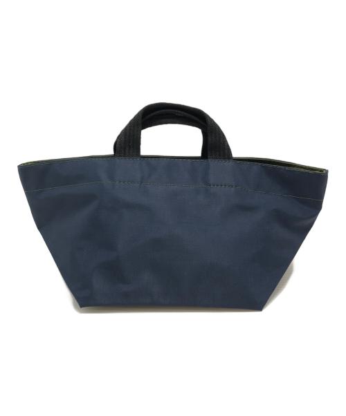 Herve Chapelier（エルベシャプリエ）Herve Chapelier (エルベシャプリエ) 舟形ミニハンドバッグ ネイビーの古着・服飾アイテム
