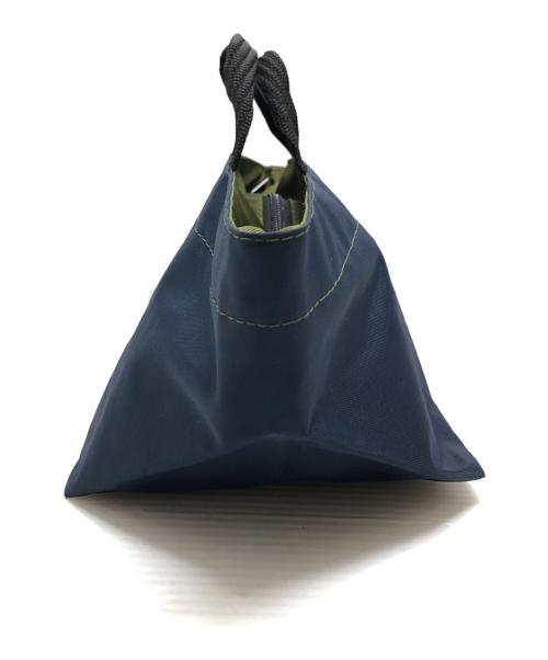 Herve Chapelier（エルベシャプリエ）Herve Chapelier (エルベシャプリエ) 舟形ミニハンドバッグ ネイビーの古着・服飾アイテム