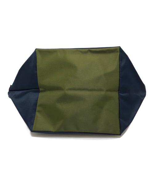 Herve Chapelier（エルベシャプリエ）Herve Chapelier (エルベシャプリエ) 舟形ミニハンドバッグ ネイビーの古着・服飾アイテム