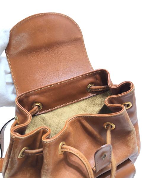 GUCCI（グッチ）GUCCI (グッチ) レザー ミニリュック ブラウンの古着・服飾アイテム