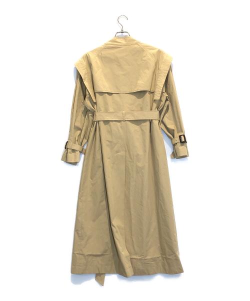 CLANE（クラネ）CLANE (クラネ) 2WAY SQUARE SLEEVE TRENCH COAT ベージュの古着・服飾アイテム